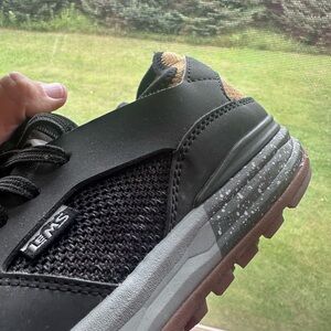 LEMS Men's Black and Gray Shoes